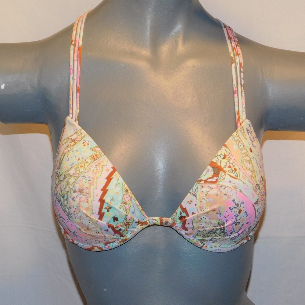 VS Colorful Strappy Underwire Bikini Top 34C